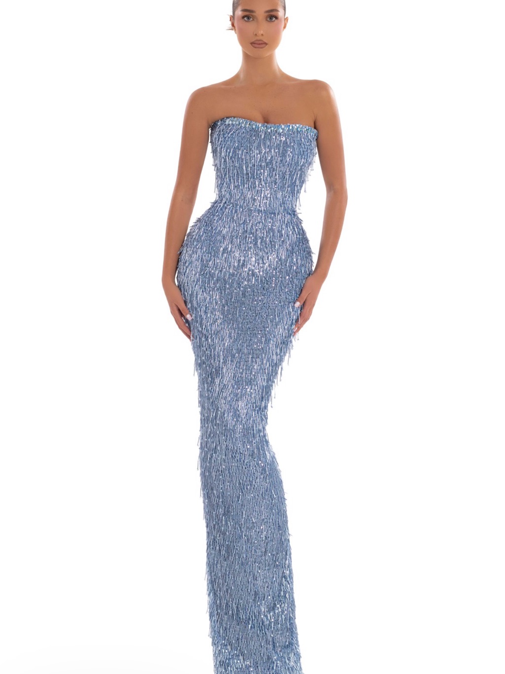 Albina Dyla Sapphire Gleam Gown